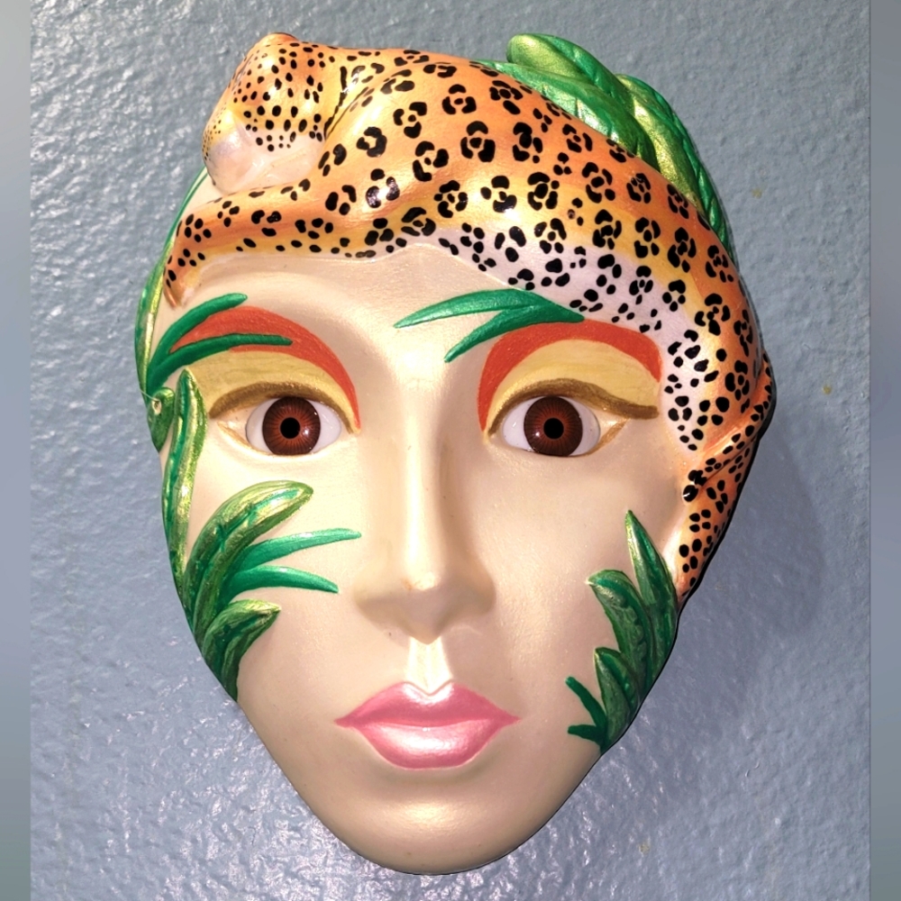 Vintage Ceramic Wall Mask